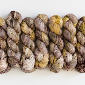 Fingering Superwash Merino Nylon Sock Yarn Tonal Hand Dyed Yarn Sock Set Gift Set BROOKSIDE MOSS