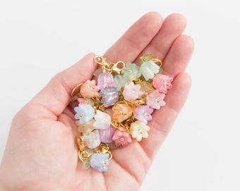 Set of 3 Progress Keepers Acrylic Flower Stitch Markers Crochet Gift Knitting Gift Accessories for Knitters