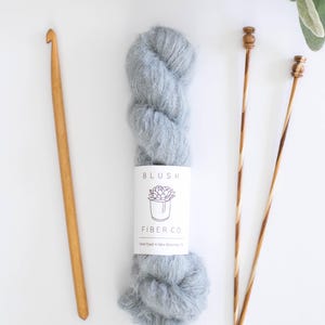 Brushed Suri Alpaca Yarn Lace Weight Yarn Shawl Yarn Fuzzy Yarn SOFT SKY