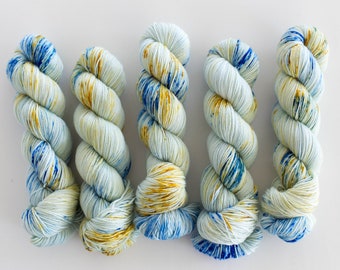 Fingering Superwash Merino Nylon Sock Yarn Tonal Hand Dyed Yarn Sock Set Gift Set ATHENS