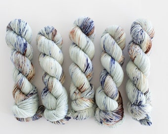Fingering Superwash Merino Nylon Sock Yarn Tonal Hand Dyed Yarn WHISPERING SPRING