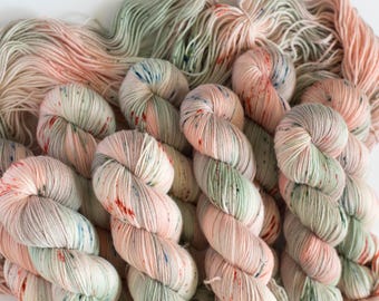 Fingering Superwash Merino Nylon Sock Yarn Tonal Hand Dyed Yarn Martha&#39;s Vineyard
