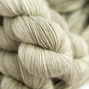 Fingering Baby Alpaca Yarn One Skein Sock Weight Yarn Hand Dyed Tonal Yarn Springview