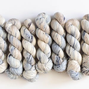Fingering Superwash Merino Nylon Sock Yarn Tonal Hand Dyed Yarn Sock Set Gift Set WINTER WONDERLAND