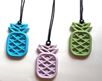 Pineapple Silicone Necklace | Stim Toy | Sensory | Fidget | Anxiety | Autism | ADHD | Pacifier | Chewy Necklace | Chewlry | Picking fidget