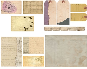 Neutrale vintage grungy gevulde digitale zakkit
