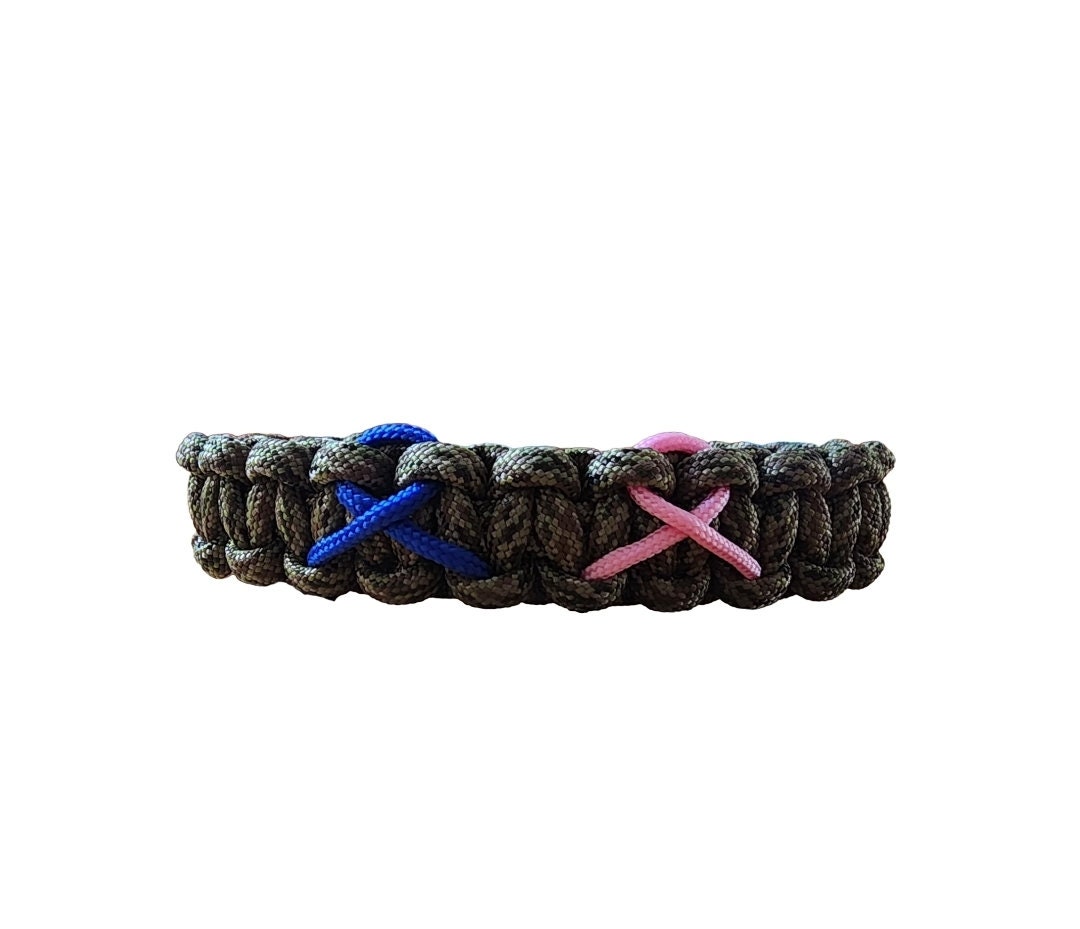Customizable Awareness Ribbon Bracelets, Cotton Adjustable