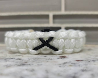 Skin Cancer Awareness Paracord Bracelet