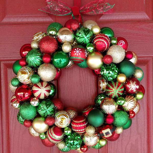 Ornament Wreath - Etsy