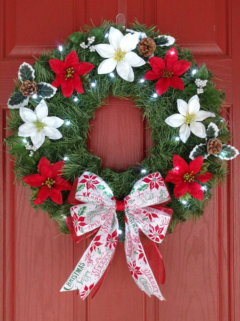 Lit Christmas Wreath image 1