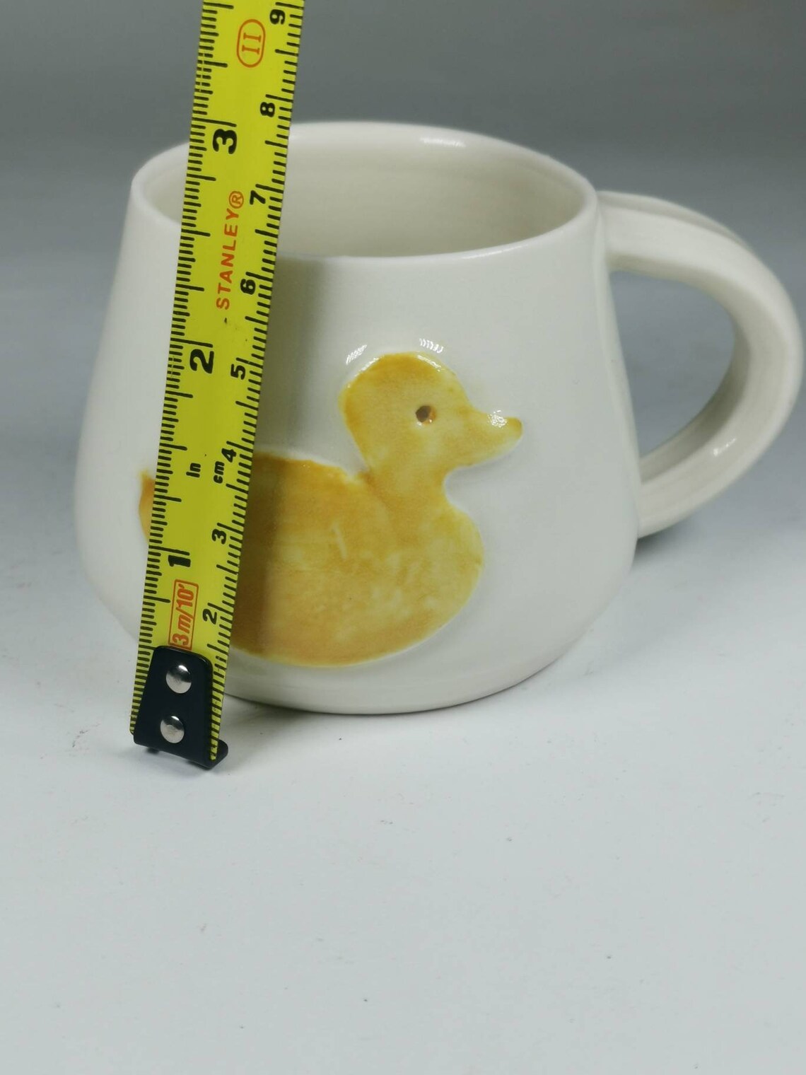 Cute kid's duck mug unisex hand thrown in porcelain Etsy
