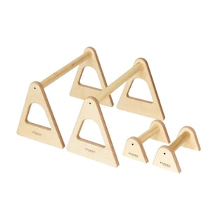 Wood Parallettes Push-up Bar Dip Station | Handstands Planche Push-ups L-sits Dips Acrobatics