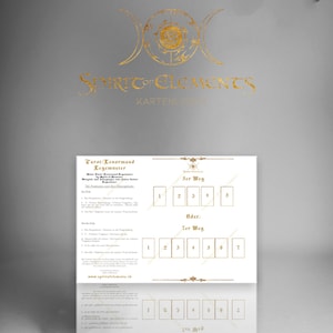 1 Modelo de padrão de postura Tarot / Lenormand / O Caminho / Formato PDF A4 para baixar e imprimir