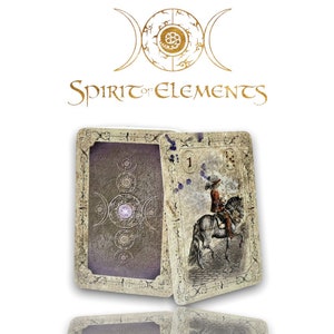 Spirit of Elements Lenormandkarten / Old Color Vintage mit Skatkarten