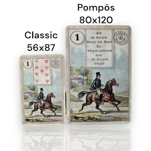 Cartões Lenormand Dondorf Pompös 80x120/ vintage com versos
