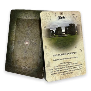 Cartas Oracle Espírito Vintage Bruxa Simbólica