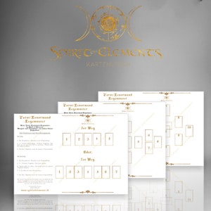 Pacote de 3 estênceis de padrão de assentamento Tarot / Lenormand / formato PDF A4 para download e impressão