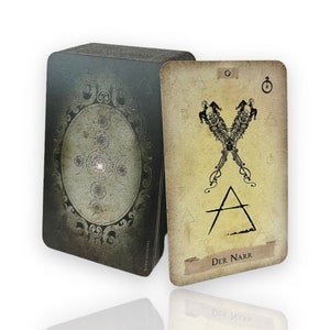 Cartas de tarô Elementos Tarot Simbólico Cor Mini