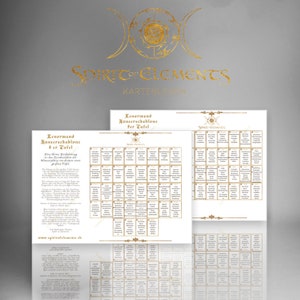 Estênceis de casa Lenormand em quadro duo / 8 e 9 em PDF A4 em 2 páginas