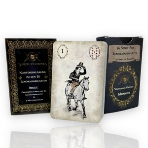 Cartões Lenormand Spirit Epic / Victorian Vintage Midnight