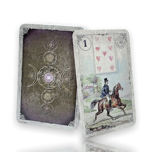 Reimpressão dos cartões Dondorf Lenormand de 1910 Design: New Spirit Vintage da Spirit of Elements.