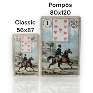 Cartões Lenormand Dondorf Pompös 80x120/Vintage com Skat