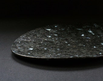 Large Stone Serving Dish - Blue Pearl granite by Gary DuBois