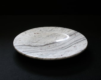 Stone Dish - River White granite by Gary DuBois