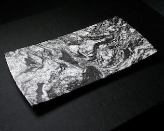 Stone Serving Dish - Black Forest granite by Gary DuBois