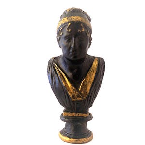 Miniature handmade bust woman, Dollhouse bust, scale 1:12, Dollhouse figurine, Hand painted bust, Gypsum, Limited edition art sculpture