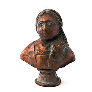 Miniature handmade bust, Dollhouse bust, scale 1:12, Dollhouse figurine, Hand painted miniature bust, LImited edition art sculpture, Gypsum