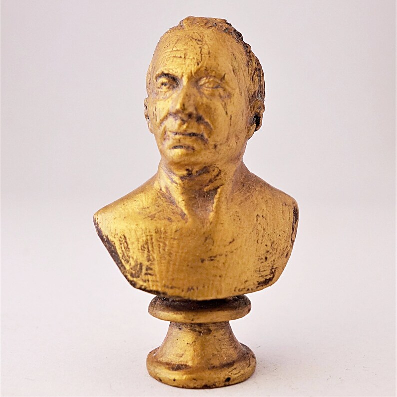 Miniature Handmade Bust of Denis Diderot Dollhouse Bust Etsy