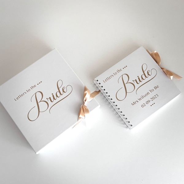 Personalised Letters To The Bride Scrapbook | Gift Box | Hen Party Guest Book | Bride To Be Gift | Wedding Photo Album | Wedding Journal