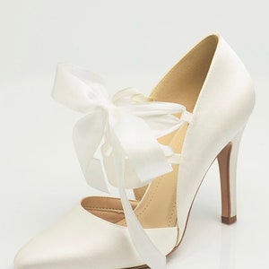 ribbon tie high heels