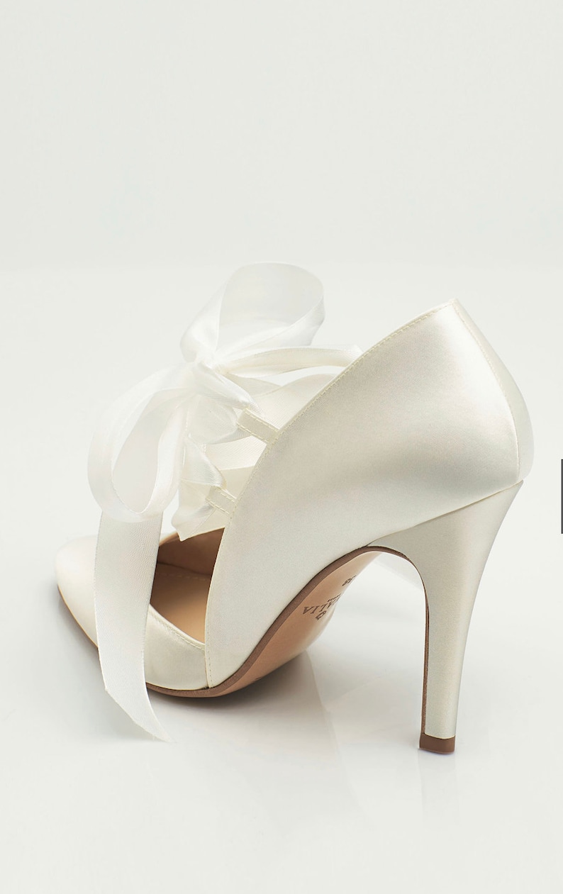 shoes with satin ribbon