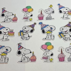 Snoopy Verjaardag Cake Decoraties – Set Met 12 Cijfers En Figuurtjes – Perfect Voor Een Vrolijk Kinderfeestje