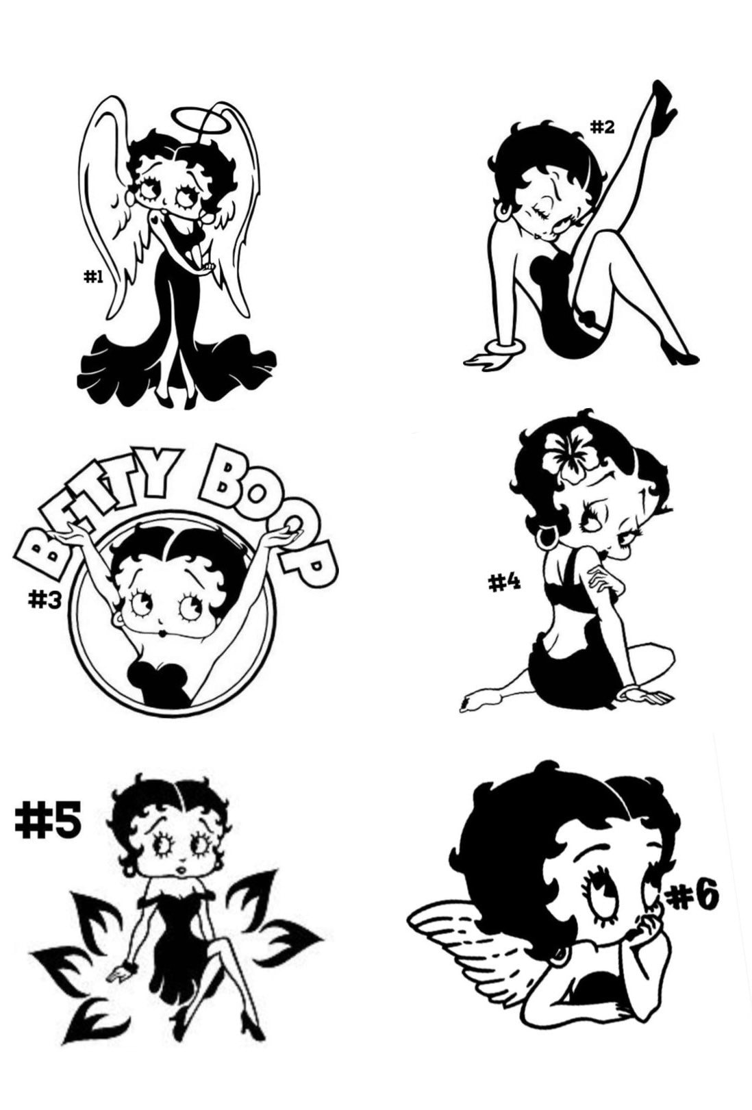 Betty Boop Tattoo - Etsy