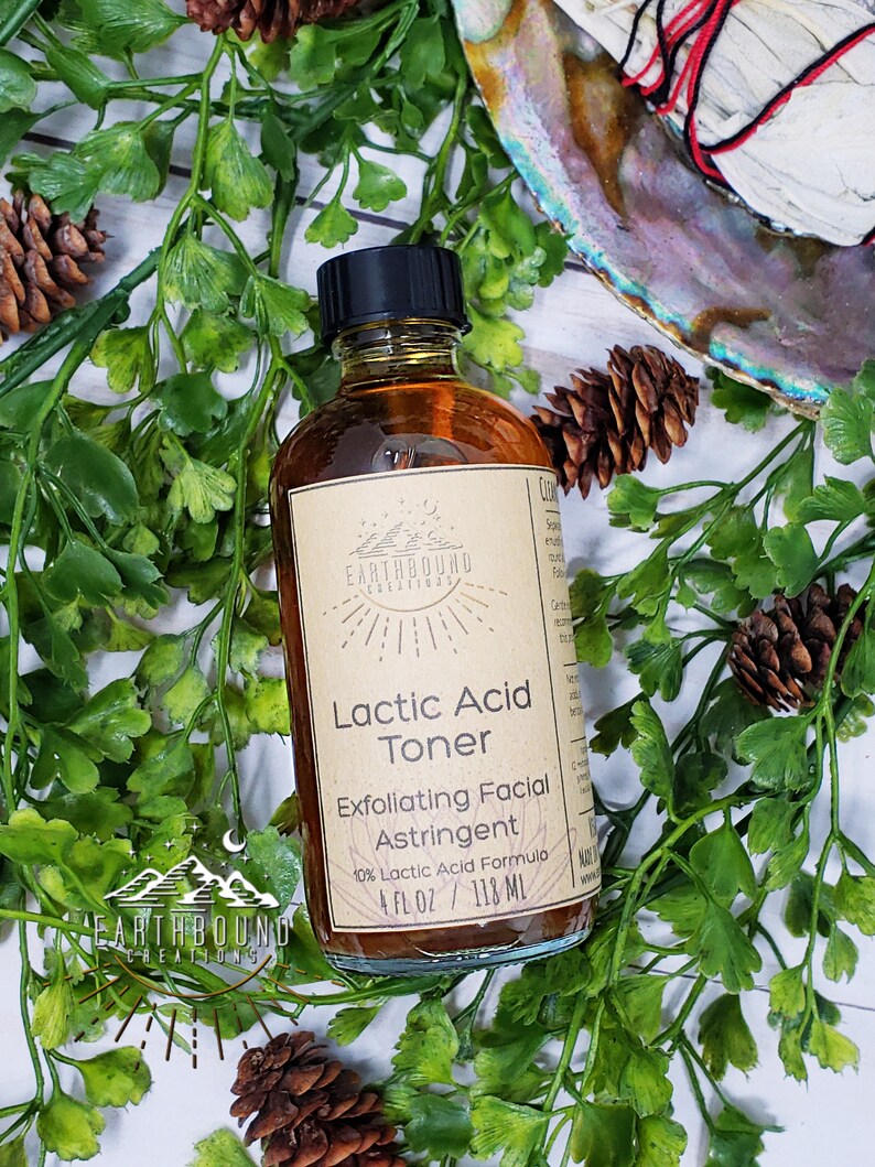 Lactic Acid AHA Facial Toner Exfoliating Skinbrightening Etsy