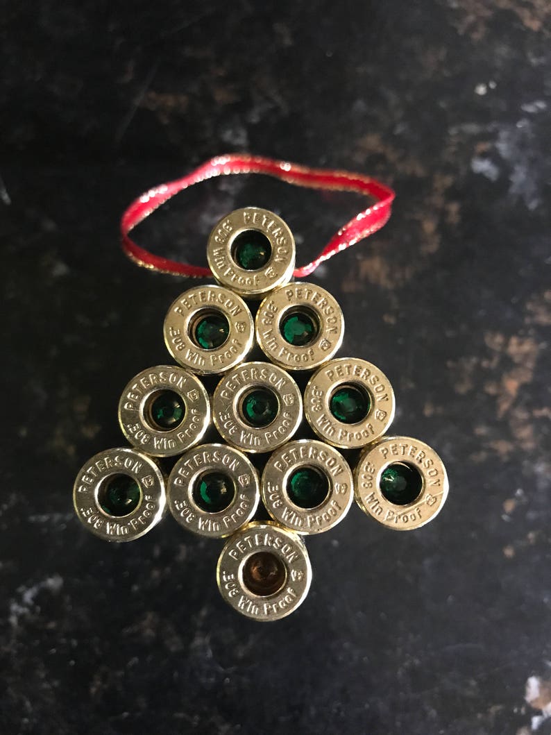 Christmas tree bullet casing ornament Etsy