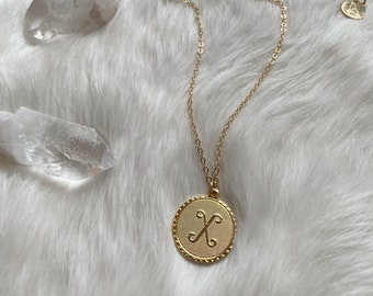 The Golden Letter Necklace | Ravenstone | Nickel-Free Jewelry