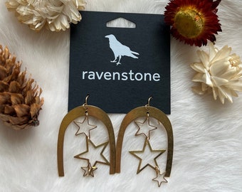 The Falling Star Earrings | Ravenstone | Nickel-Free Jewelry