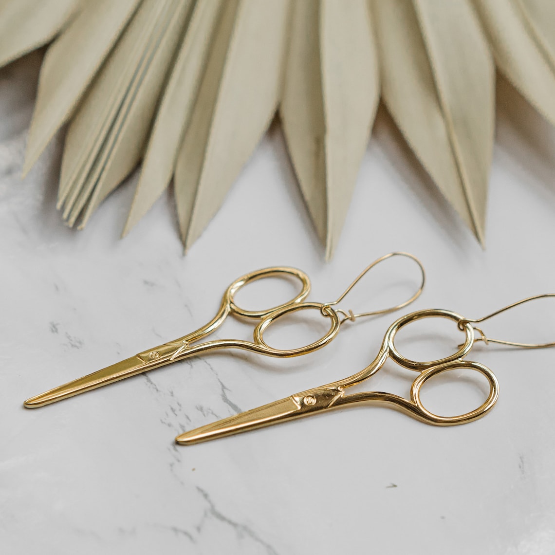The Golden Scissor Earrings Ravenstone Nickelfree Jewelry Etsy