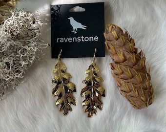 The Golden Fall Forever Earrings | Ravenstone | Nickel-Free Jewelry