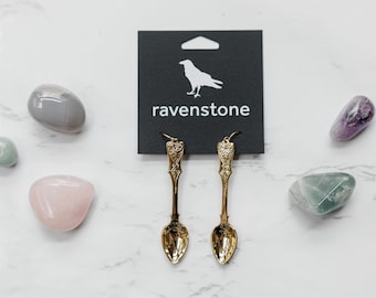 The Golden Spoon Earrings | Ravenstone | Nickel-Free Jewelry