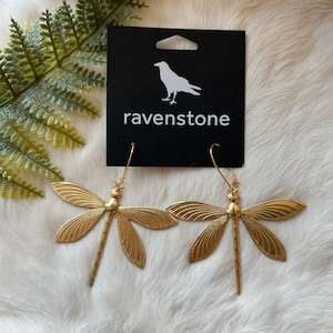 The Dragonfly Earrings | Ravenstone | Nickel-Free Jewelry