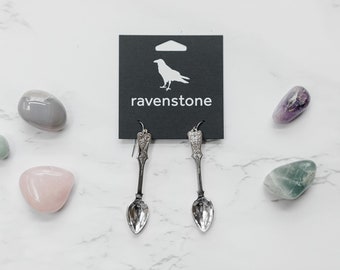 The Little Silver Spoon Earrings | Ravenstone | Nickel-Free Jewelry
