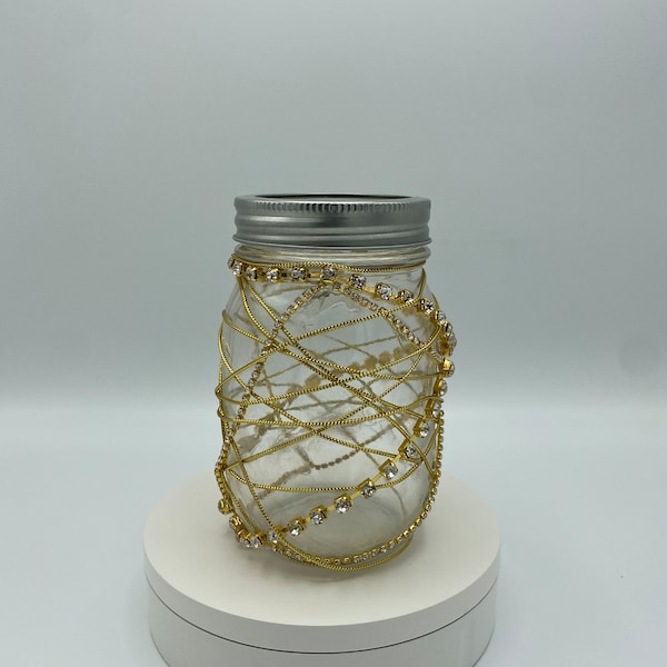 cute Gold mason jar