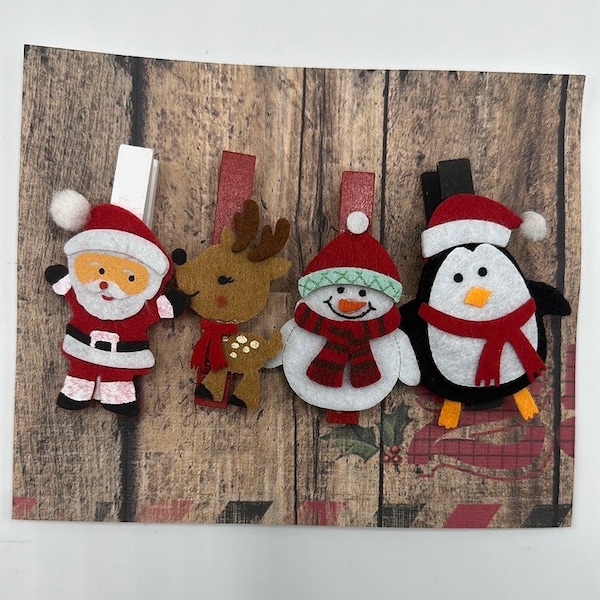 Clothespin Reindeer Etsy