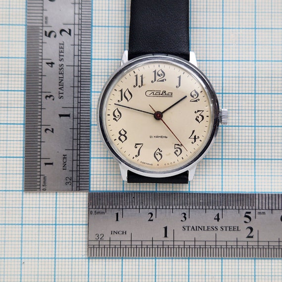 Rare Vintage Soviet Mechanical watch Slava 2MChZ.… - image 10