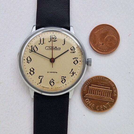 Rare Vintage Soviet Mechanical watch Slava 2MChZ.… - image 6